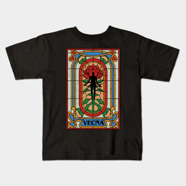 vecna door roses Kids T-Shirt by redwane